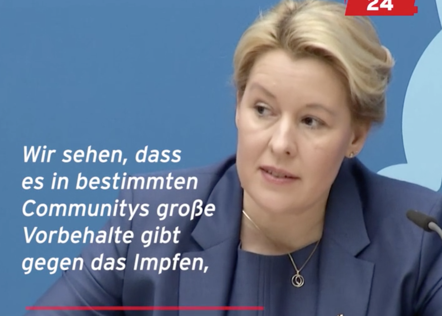 “Göçmenler Aşıya Çekinceli” Diyen Berlin Belediye Başkanı Giffey’e Tepki